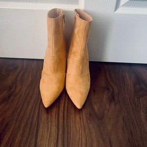 Vici Collection High-Heeled Faux Suede Booties